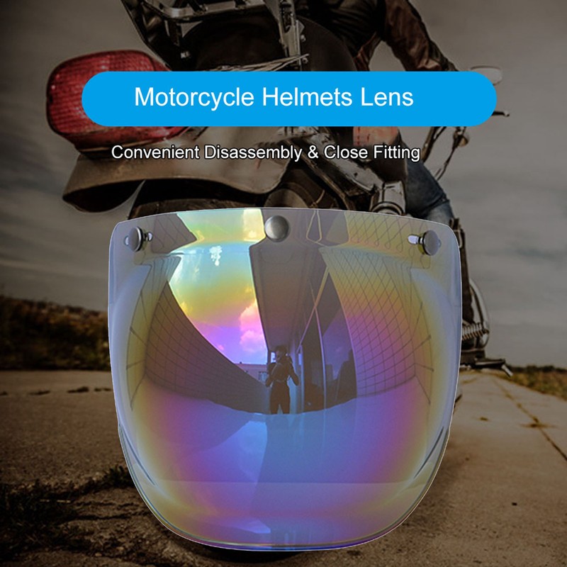 Motorcycle Anti-UV Anti-Scratch Helmets Lens Bubble Visor Wind Shield Lens