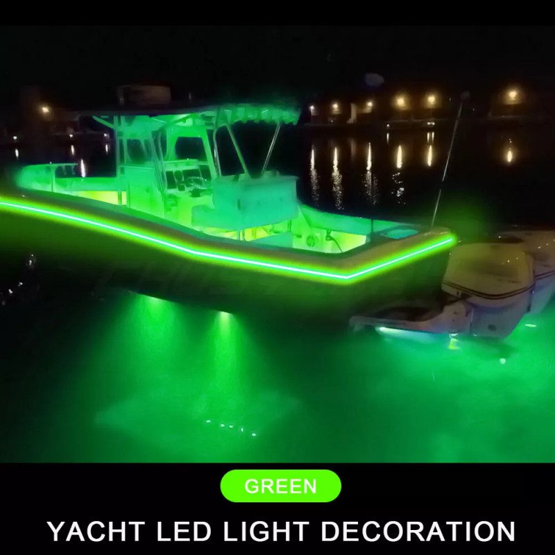 CHUSYYRAY RGB LED Boat Light Deck Waterproof Bow Trailer Pontoon