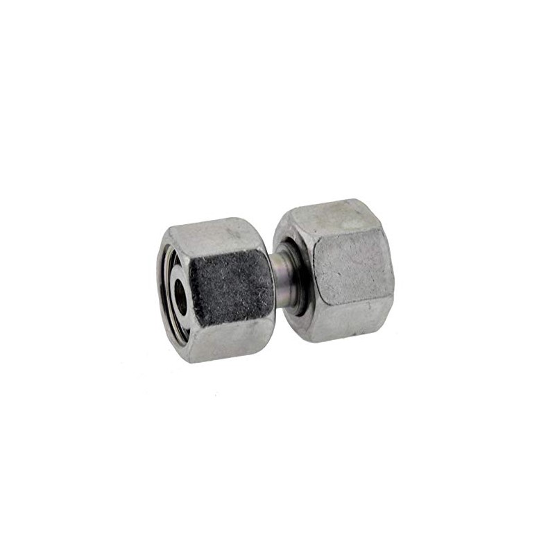 Straight cutting ring connector with sealing cone and O-ring, 12