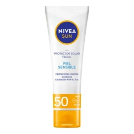 Protector Solar Facial Nivea Sun FPS 50+ | Para Piel Sensible | 50 ml