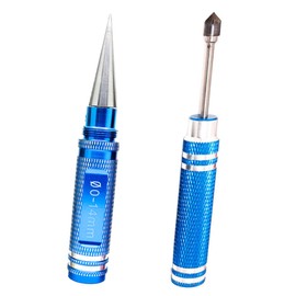 HAMILO Countersunk Hole Drilling Tool, Body Reamer, Mini 4WD, Set of 2 (Blue)