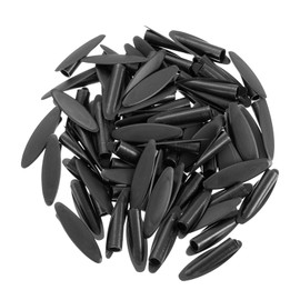 QUARKZMAN 60pcs Plastic Pocket Hole Plugs, 9mm Oblique Hole Caps for Pocket Hole Template Woodworking Tool Accessories, Black