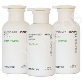 Innisfree 이니스프리 마이 퍼퓸드 바디 로션 330ml/워터릴리/코튼 플라워/그린 탠저린 [워터 릴리 바디로션] Innisfree My Perfumed Body Lotion 330ml/Water Lily/Cotton Flower/Green Tangerine [Water Lily Body Lotion]