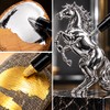 2-Pack Metallic Mirror Marker Pens for DIY Art – Chrome