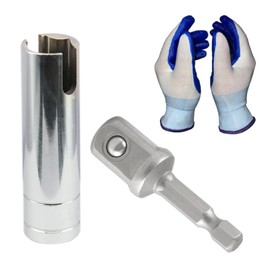 JTEYINH Camper Crank Handle Kit/Trailer Crank Handle Fits for Fits Coleman Fleetwood POP UP Replacement 3/8 Socket, Chrome, RCKIM00146