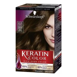 Schwarzkopf Keratin Color Permanent Hair Color Cream, 5.0 Me