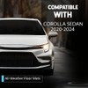 Floor Mats TPE Compatible with Toyota Corolla Sedan 2020-2024 (Not