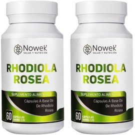 Nowek Rhodiola Rosea 60 Cápsulas Suplemento Alimenticio Ingredientes Naturales No Exceder Dosis (2)