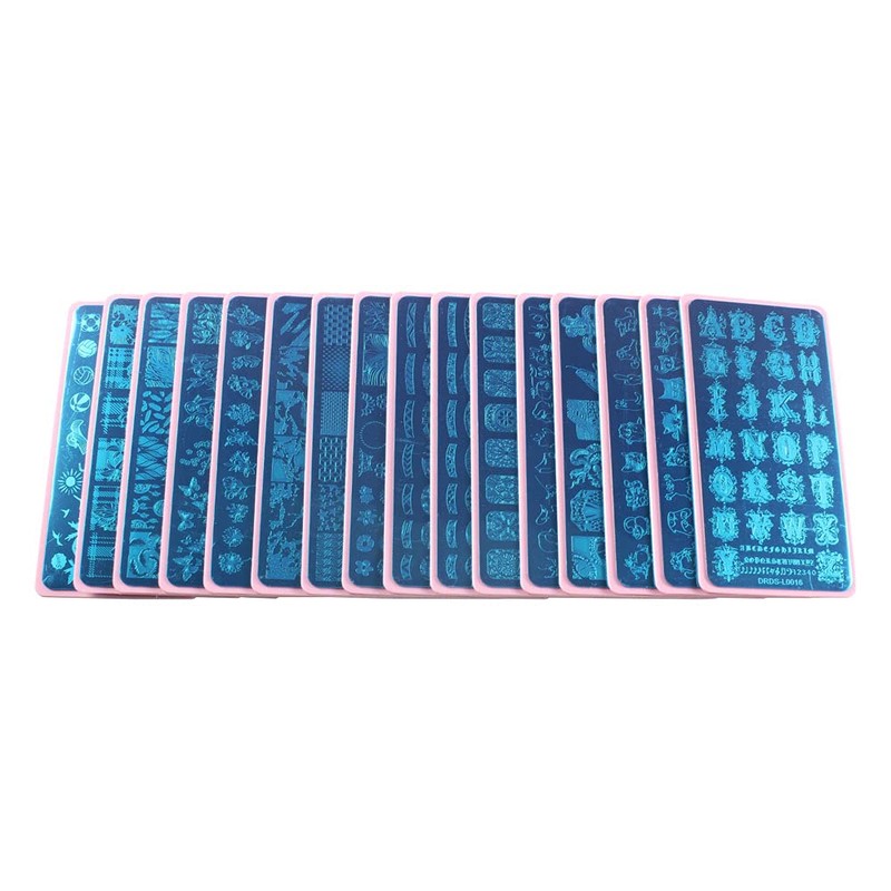 VNC 20Pcs 12X6cm Nail Art Soft Stamping Protective shell Plastic