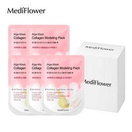 Mediflower Diatomaceous Earth Disposable Modeling Pack Pouch Collagen 28gx5 Piece Set / 메디플라워 규조토 일회용 모델링팩 파우치 콜라겐 28gx5개입 세트