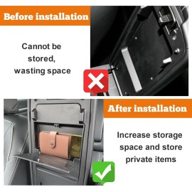 Unbranded For 2019-25 Nissan Altima Center Console Armrest Hidden Storage Box Accessories