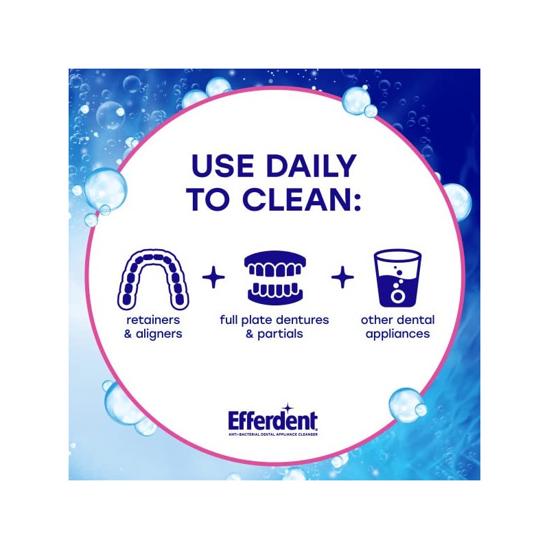 Efferdent Original Anti-Bacterial Denture Cleanser Tablets 126 ea (Pack of