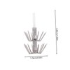 GRIRIW 7Pcs Luminous Stainless Steel Fishing Hooks Durable Squid Hooks