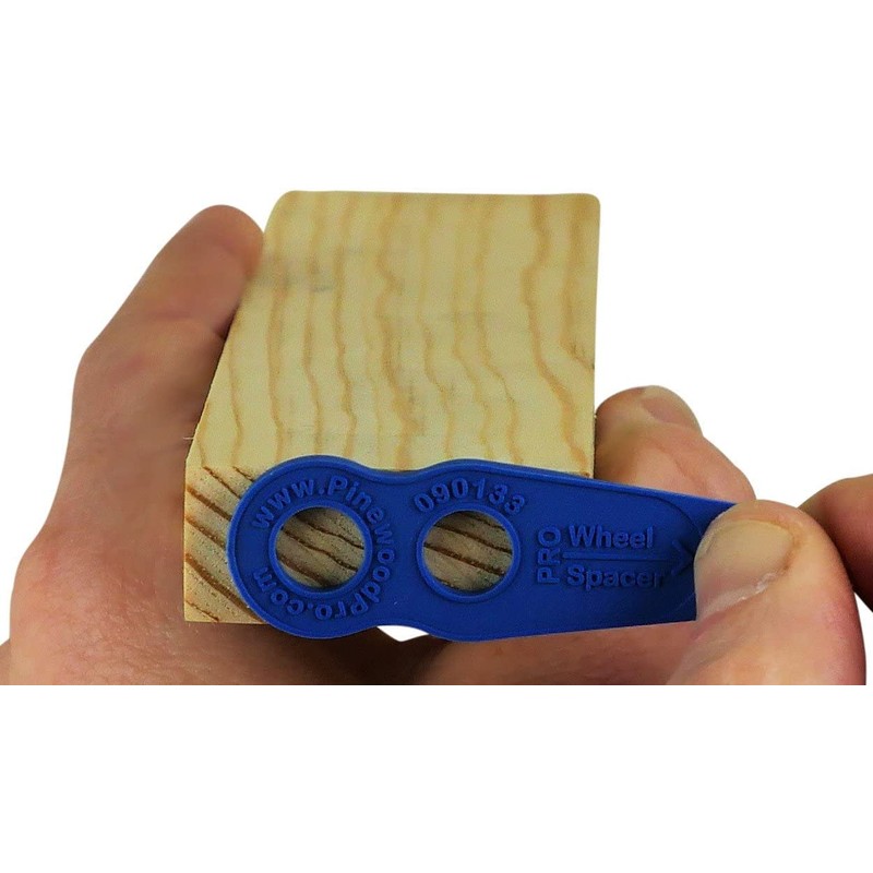 Pinewood Pro Derby Car Wheel Spacer Gauge Tool with Drill