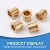 CPJJ Pack of 2 flange bearing sleeves, sintered brass plain