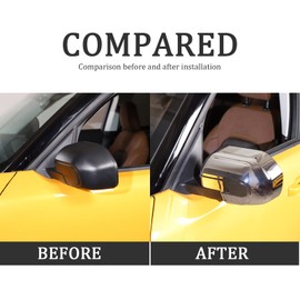 Car Sideview Mirror Cover Cap Trim for Ford Maverick 2022 2023 2024, Exterior Car Decoration Accessories 2PCS (Silver)