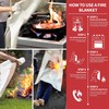 A2Z DISTRIBUTION 40”x40” Fire Blanket for Home and Kitchen, Emergency