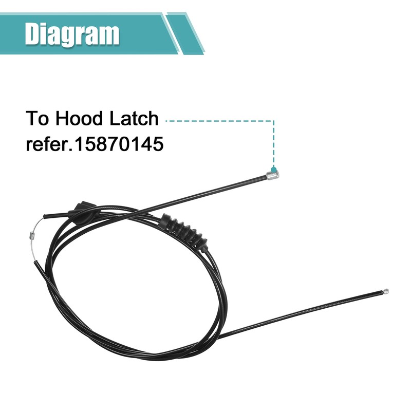 Motoforti Bonnet Release Cable Fits Volvo XC60 2010-2016 No. 31297545