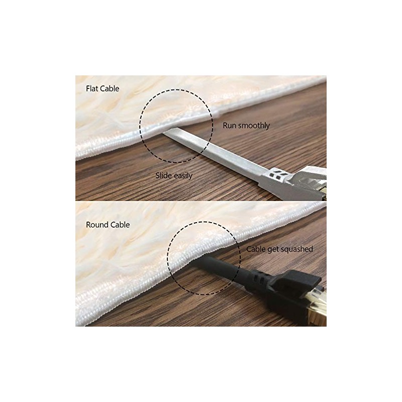 Cable Ethernet Cat8, para interiores y exteriores, 15 pies, cable