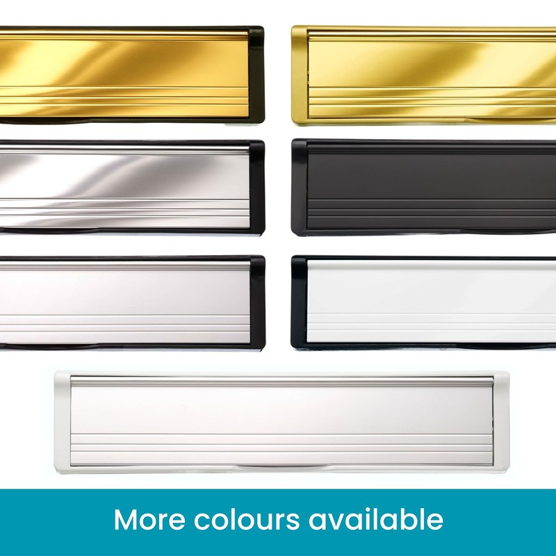 Keypak 12 inch (30.6cm) Door Letterbox - Fits 20-40mm Doors,