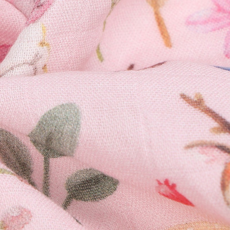 Baby Swaddle Blanket Bamboo Fiber Cotton Cute Patterns Infant Bath
