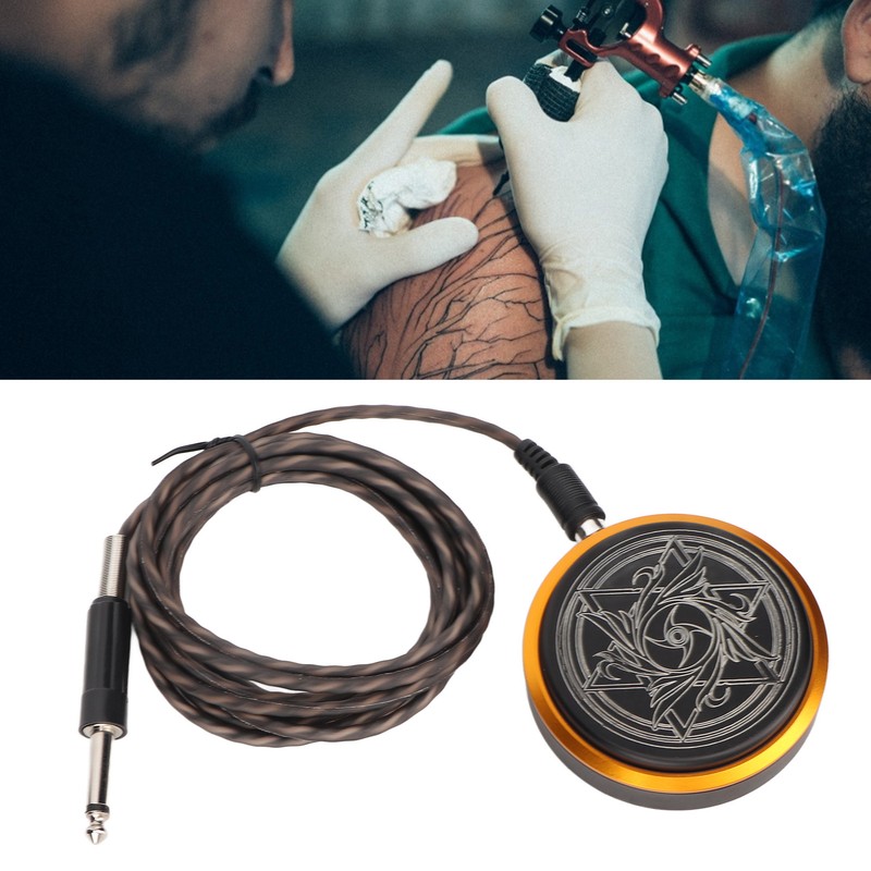 Tattoo Foot Pedal Round Shaped Prevent Slipping Stable Transmission Foot