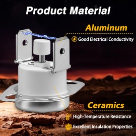 RUHUALIFE 2Pack Flame Rollout Switches Limit Switches Compatible with Rheem Furnace Limit Switch L350 SRL350 350F Replace #：47-22861-01