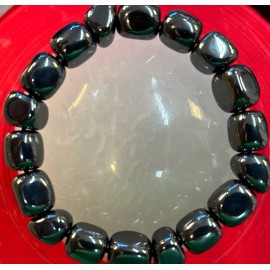 Unbranded hematite Nugget Stretch bracelet