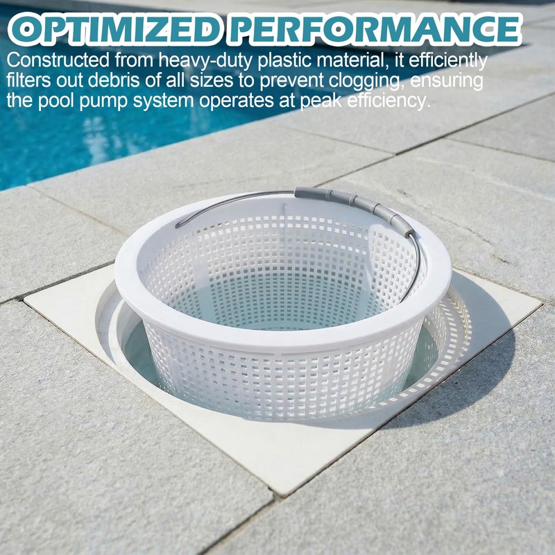 8 Inch Pool Skimmer Basket Compatible with Pentair 85014500 and