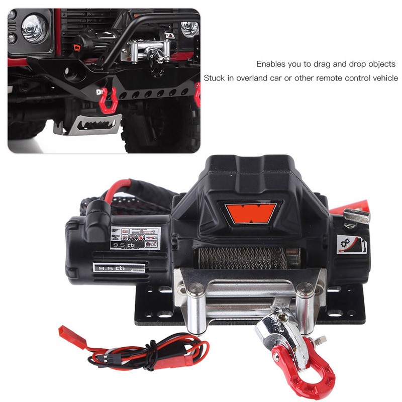 RC Model Winch with Remote Control Controller for TRX4 D90