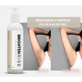 Rouge Co. Shampoo Despigmentante - Brighten Rise 250ml. - Jabón Líquido Corporal Aclarante - Zona Íntima, Codos, Axilas, Tobillos, Cuello y Escote, Hiperpigmentaciones - Con Hidrolato de Arroz, Vitamina E, Ácido Láctico.