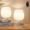 Touch Bedside Table Lamp Set of 2 - Modern Nightstand