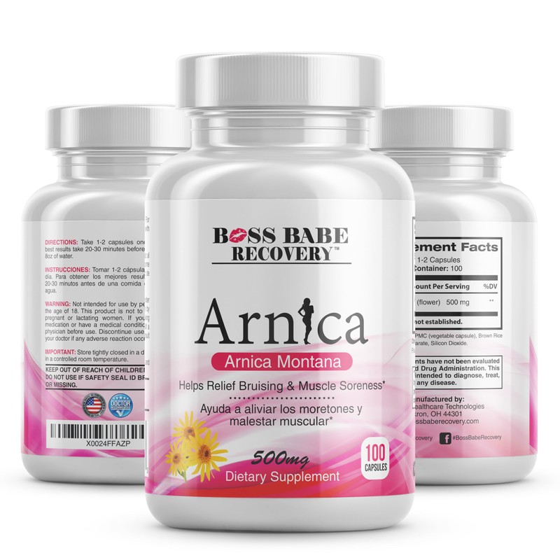 Boss Babe Recovery Arnica Montana Capsules (100 Count)