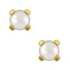 Studex Tiny Tips 3mm Pearl Gold Plated Childrens Hypo-allergenic Stud