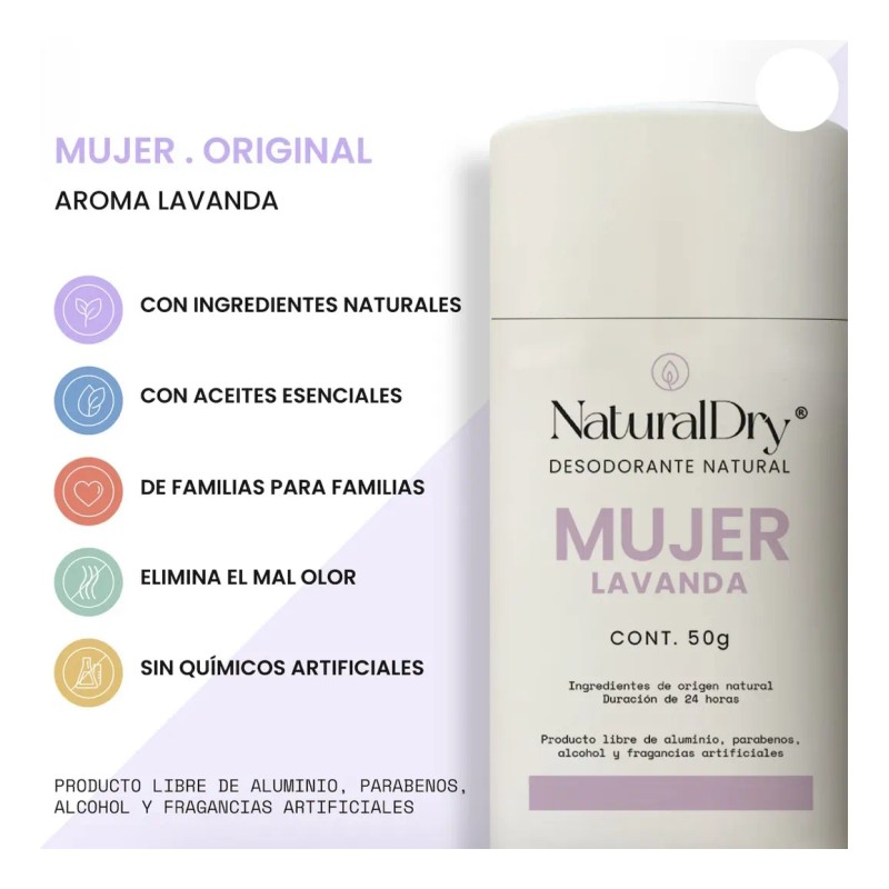 Naturaldry Desodorante En Barra Aroma A Elegir