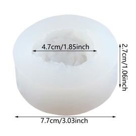 XIAOSHUI Peony Candle Molds Peony Resin Mold Peony Flower Silicone Candle Molds for Candle Making Mold Candle Home Decorate Mold Aromatherapy Candles Gypsum Resin Casting Clay Craft