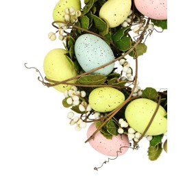 Rattan Egg Wreath with Eggs and Dried Flowers Decoration Easter Spring Wreath Egg Wreath Easter Wreath Spring Wreath Door Wreath Wall Wreath Table Wreath Table Decoration Decorations Hanging Welcome