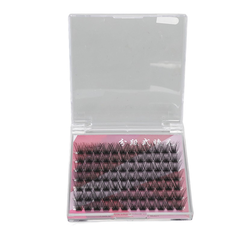 84 Clusters 14mm False Eyelashes D Curly Dense Hair DIY