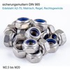 Locking Nuts M4 Stainless Steel A2 - DIN 985 -