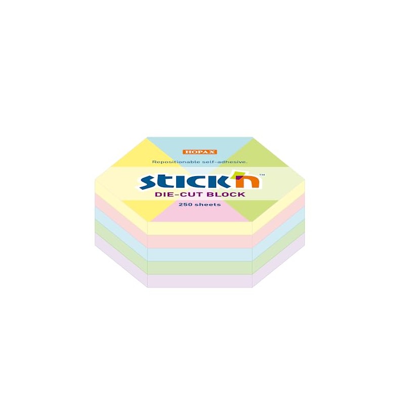 Mimbek Sticky Note Pads with Hexagon Shape | 250 Sheets