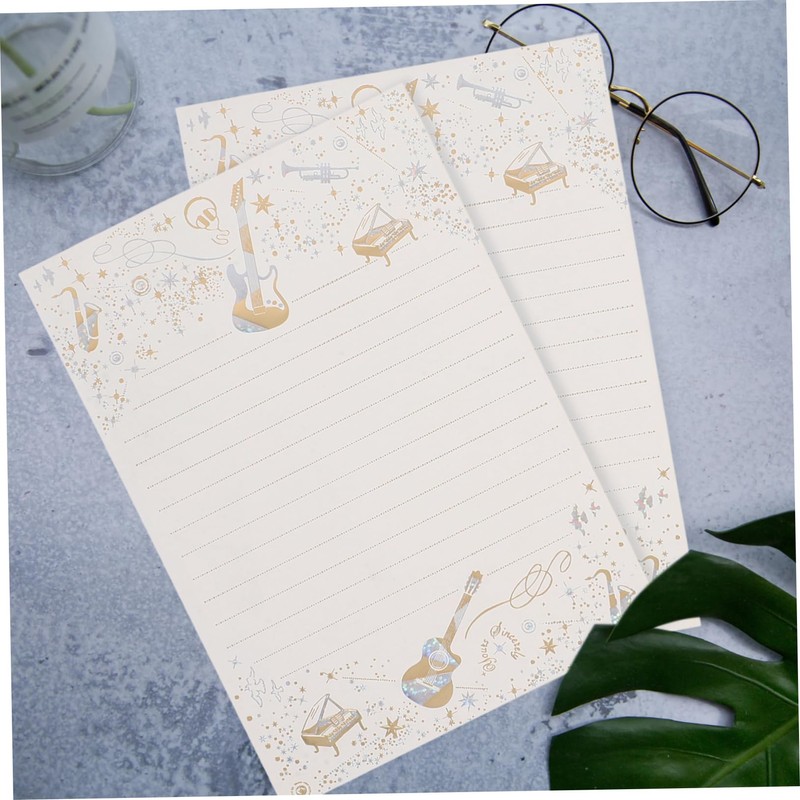 Operitacx 1 Set Gold-Plated Writing Paper Delicate Wedding Envelopes Envelopes