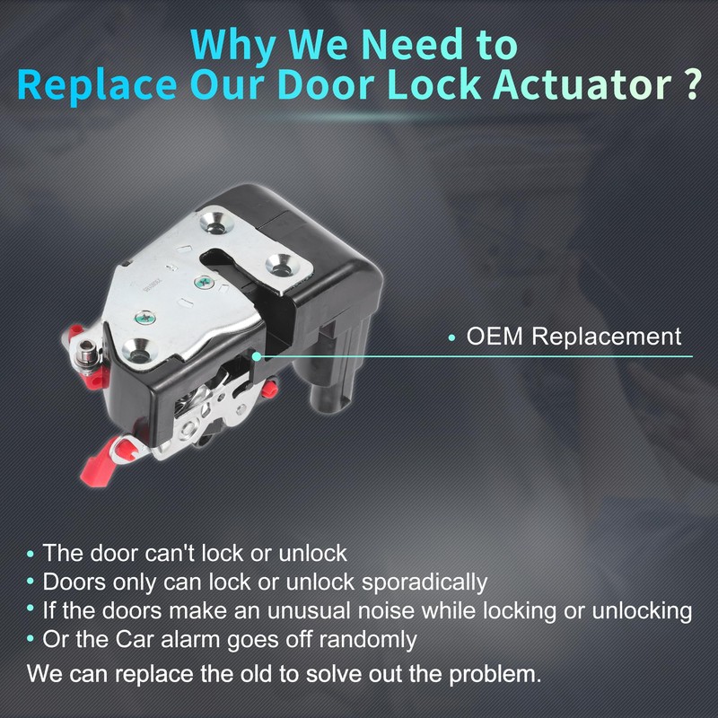 X AUTOHAUX Replacement Front Right Passenger Side Power Door Lock