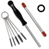1 Set Carburettor Adjustment Tool with 5 Pieces Mini Metal