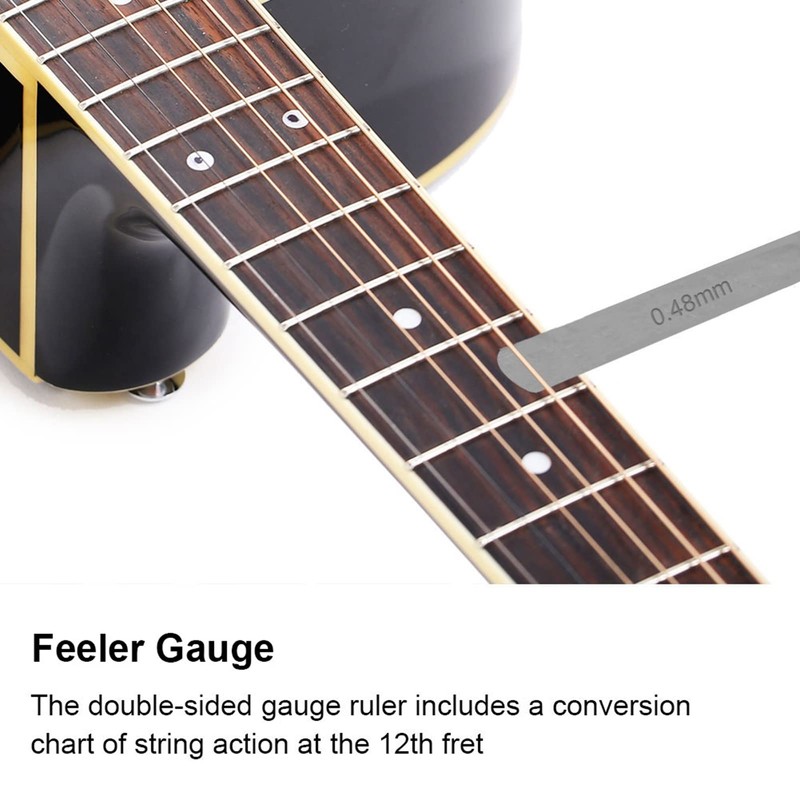 String Action Gauge Ruler Guitar Accessories Ruler 32 Pieces Feeler