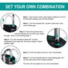 ShieldUp Combination Lock Security Padlocks [3-Pack] Weather Proof Padlocks with