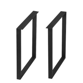 MBQQ Furniture Legs 28”Height 24”Wide Rustic Decory Square Tube Table Legs,Heavy Duty Metal Desk Legs,Dining Table Legs,Industrial Modern, DIY Iron Bench Legs