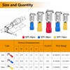 smseaces 80Pcs Insulated Piggy Back Spade Connectors 22-10AWG 6.3mm(1/4") Piggyback