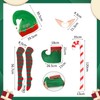 Landifor 5 pcs Christmas Elf Costume Accessories Santa Helper Costume