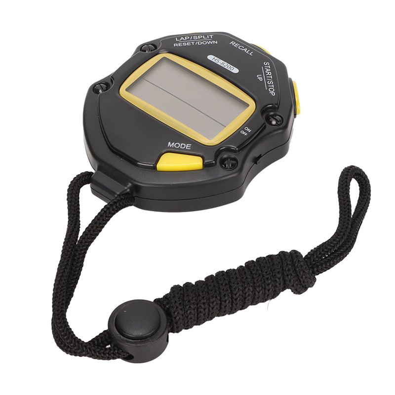 Electronic Stopwatch 2 Line Display 20 Lap Memory Digital Sports