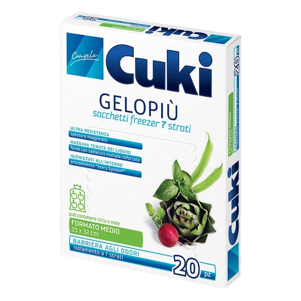 Cuki 7 Ply Medium Freezer Bags 23 x 32 cm